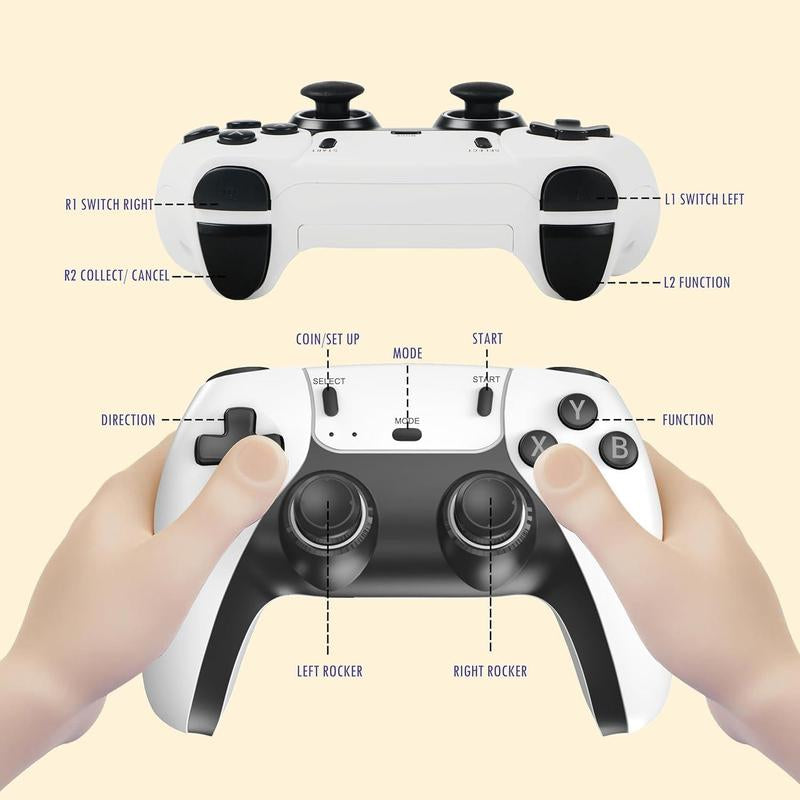 Elevate Your Gaming: 4K Retro Stick with 15 Emulators, 20,000+ Games & 2.4G Wireless Controllers - Plug & Play!