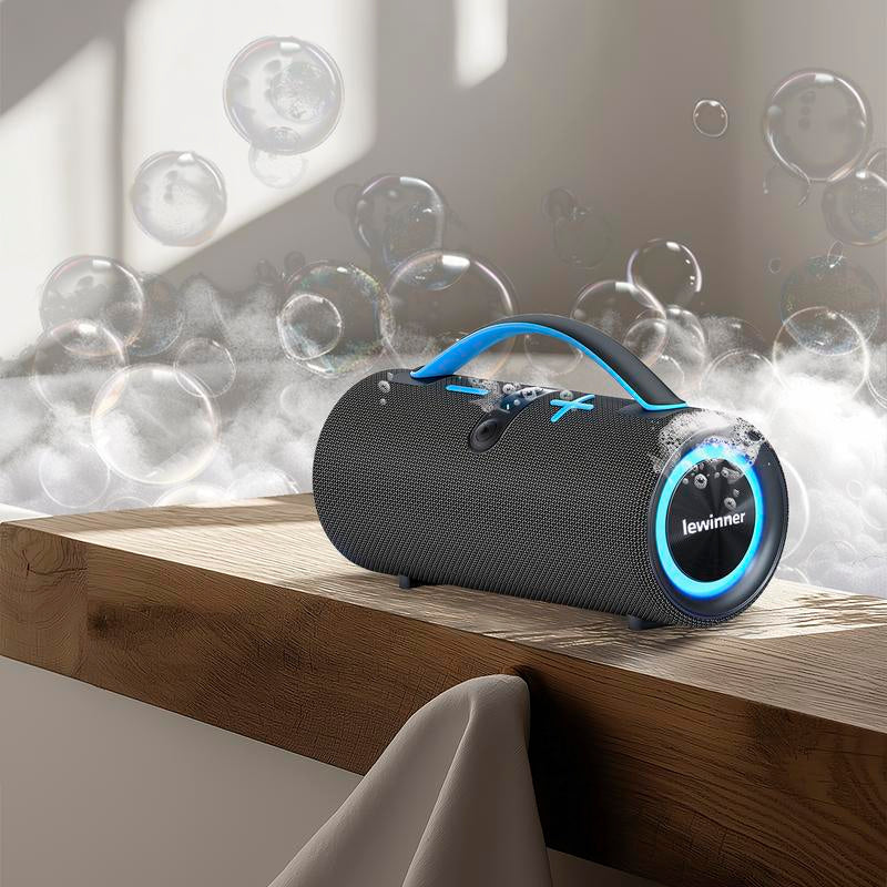 Lewinner Portable Wireless Speaker Outdoor Wireless Speakers with 60W Loud Stereo Sound,20Hours Playtime for Home/Outdoor/Party/Sonic Speaker Smartphone