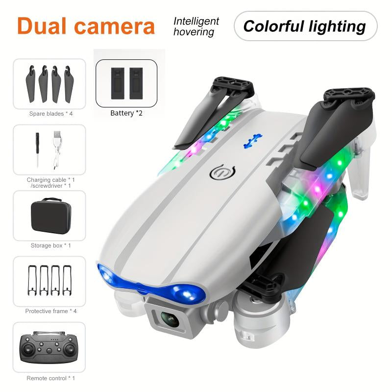 Professional Foldable Drone with App Control, FPV Real-Time Video, RC Quad-Axis Toy Aircraft - Automatic Hovering, 360-Degree Rotation - Suitable for Adult Beginners Toy Gift + 2 Batteries in 2025