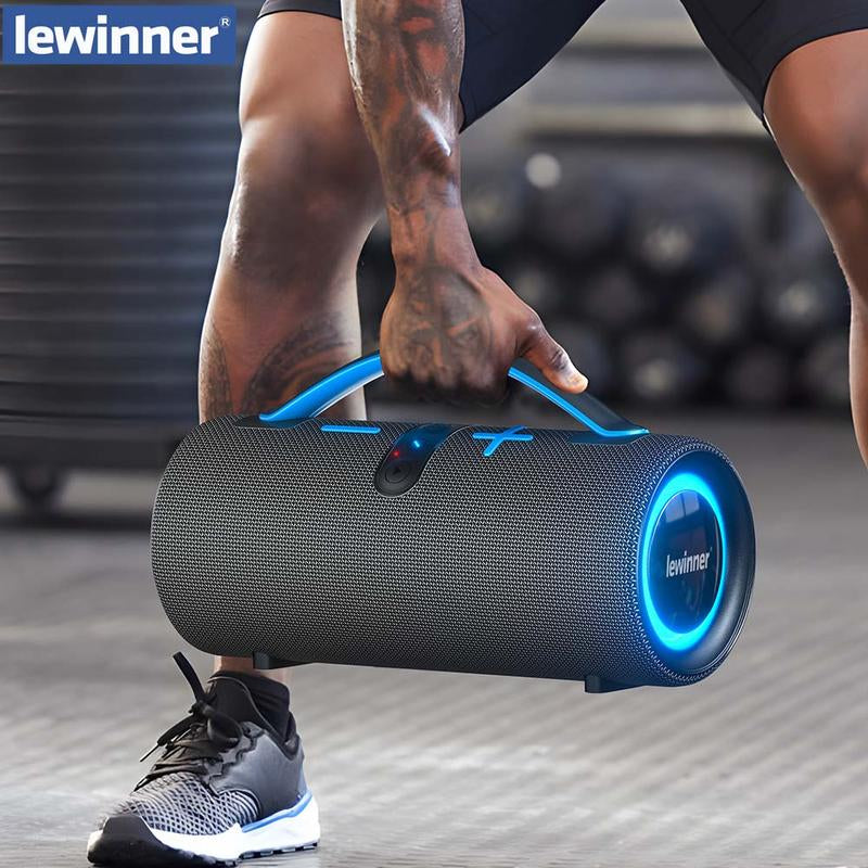 Lewinner Portable Wireless Speaker Outdoor Wireless Speakers with 60W Loud Stereo Sound,20Hours Playtime for Home/Outdoor/Party/Sonic Speaker Smartphone