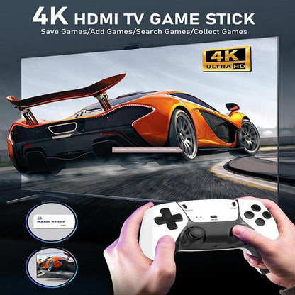 Ntaanoo 2025 New Video Gamepad Console, 2.4G Dual Wireless Game Controller, Support 4K Game Graphics, over 21,000 Classic Retro Games, Best Christmas Gift for Boys!