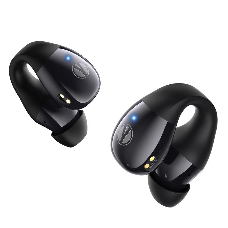 Open Ear Wireless Earbuds, Bluetooth 5.4 Clip on Earbuds with Mic, Open Ear Headphones with Charging Case LED Display, 44H Play, IP54 Waterproof, Lightweight Comfort for Running Sport Workout