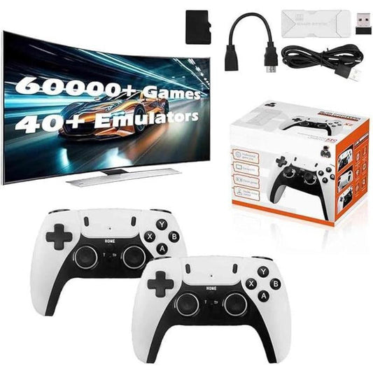 Elevate Your Gaming: 4K Retro Stick with 15 Emulators, 20,000+ Games & 2.4G Wireless Controllers - Plug & Play!