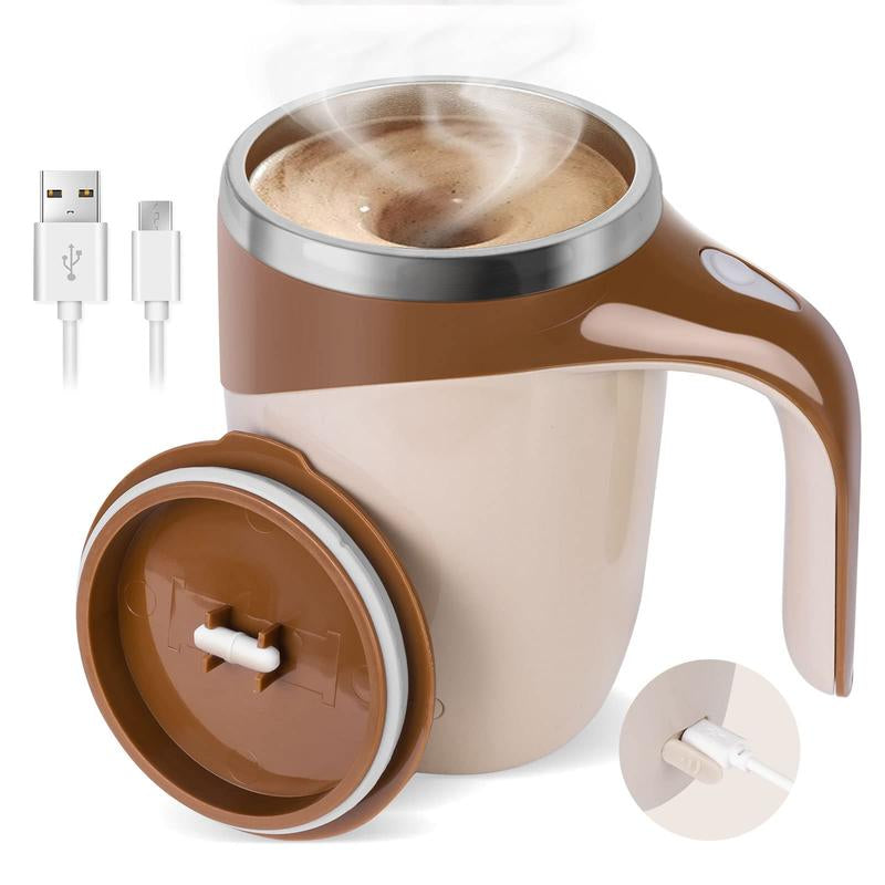 Automatic Self Stirring Cup, Portable Magnetic Stirring Coffee Mug, Rechargeable Electric Self Mixing Mug, Suitable for Coffee Powder Milk Tea