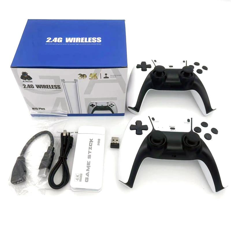 Ntaanoo 2025 New Video Gamepad Console, 2.4G Dual Wireless Game Controller, Support 4K Game Graphics, over 21,000 Classic Retro Games, Best Christmas Gift for Boys!