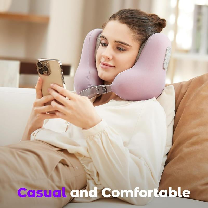 Wireless Headphone Neck Pillow, USB Rechargeable Noise Cancelling Headphone with Memory Foam Design, Headphone for Home, Office, Travel, Audio