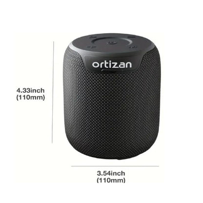 【Ortizan】Ipx7 Waterproof, 24W Stereo, HD Noise Reduction Wireless Stereo Pairing, 30H Play Time (Black)X10