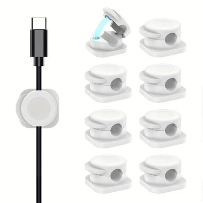 Self-Adhesive Cable Management Clips, Wire Organizer for Desk & Wall, Cord Holder for Charging Cables, Power Cords, Home & Office Use Gift