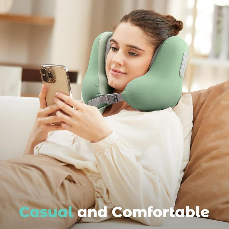 Wireless Headphone Neck Pillow, USB Rechargeable Noise Cancelling Headphone with Memory Foam Design, Headphone for Home, Office, Travel, Audio