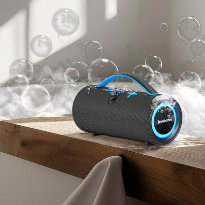Lewinner Portable Wireless Speaker Outdoor Wireless Speakers with 60W Loud Stereo Sound,20Hours Playtime for Home/Outdoor/Party/Sonic Speaker Smartphone
