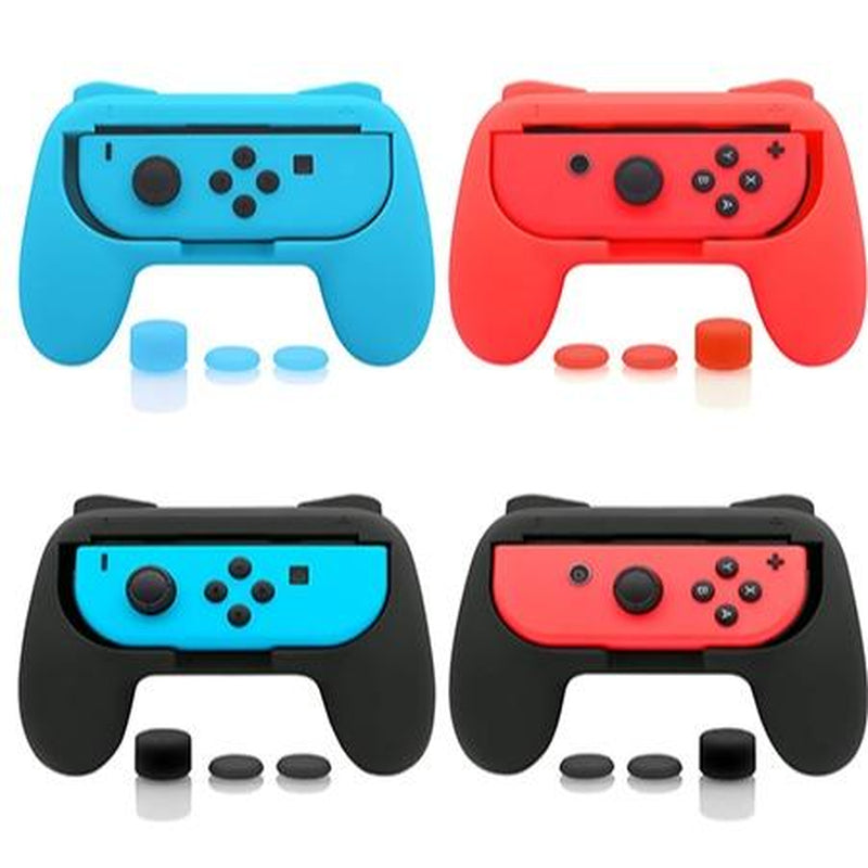 FASTSNAIL Wear-Resistant Grip Controller for Nintendo Switch Joycon & OLED Model with 12 Rubber Thumb Grip Caps. Controller Series