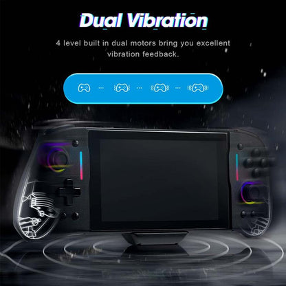 Wired Game Controller, BINBOK Switch Controller for Switch/Switch OLED with Handheld Grip RGB Double Motor Vibration Built-In 6-Axis Gyro Joystick