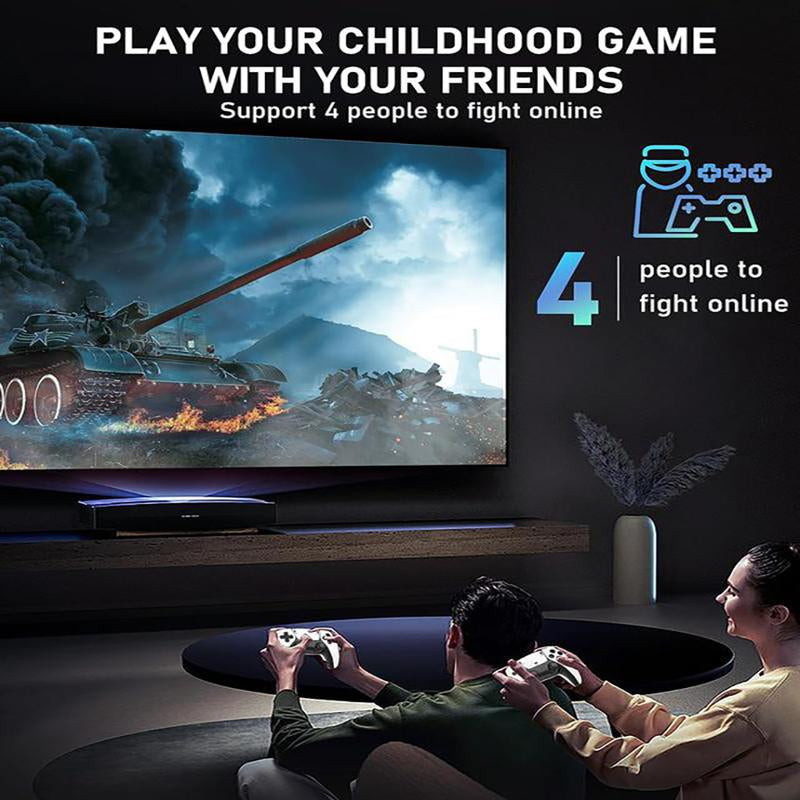 Ntaanoo 2025 New Video Gamepad Console, 2.4G Dual Wireless Game Controller, Support 4K Game Graphics, over 21,000 Classic Retro Games, Best Christmas Gift for Boys!