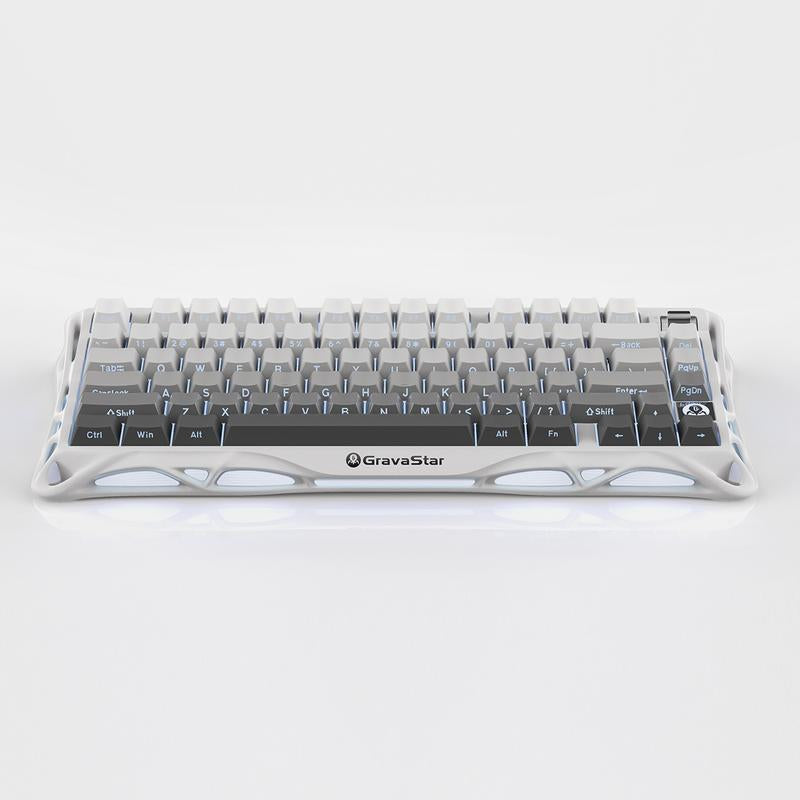 Gravastar Mercury K1 75% Wireless Mechanical Gaming Keyboard - Aluminum Alloy Exoskeleton, Gasket - Mounted, Hot - Swap Sockets, Linear Switches