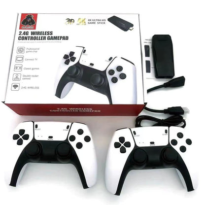 Ntaanoo 2025 New Video Gamepad Console, 2.4G Dual Wireless Game Controller, Support 4K Game Graphics, over 21,000 Classic Retro Games, Best Christmas Gift for Boys!