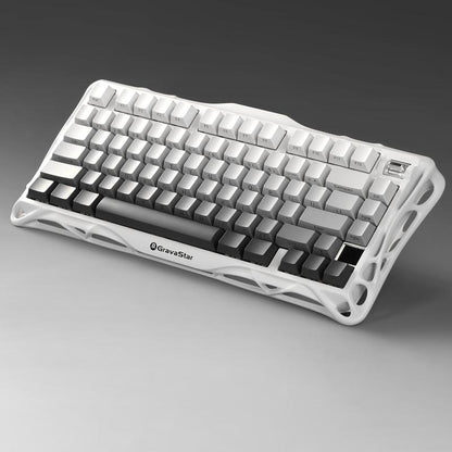 Gravastar Mercury K1 75% Wireless Mechanical Gaming Keyboard - Aluminum Alloy Exoskeleton, Gasket - Mounted, Hot - Swap Sockets, Linear Switches