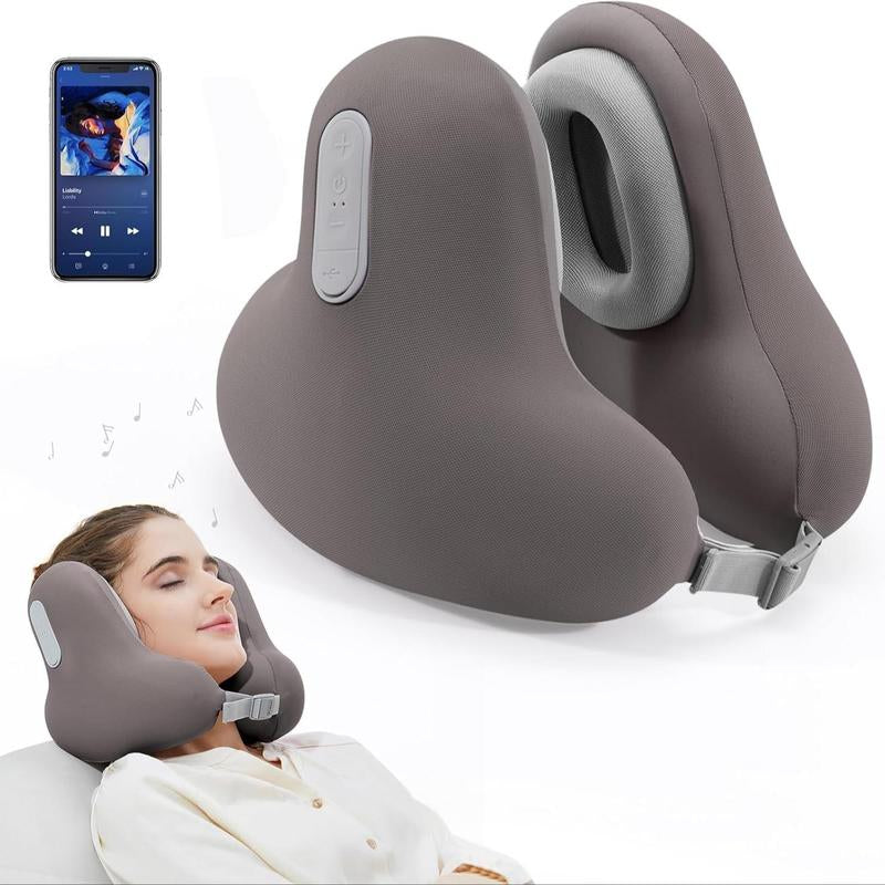 Wireless Headphone Neck Pillow, USB Rechargeable Noise Cancelling Headphone with Memory Foam Design, Headphone for Home, Office, Travel, Audio