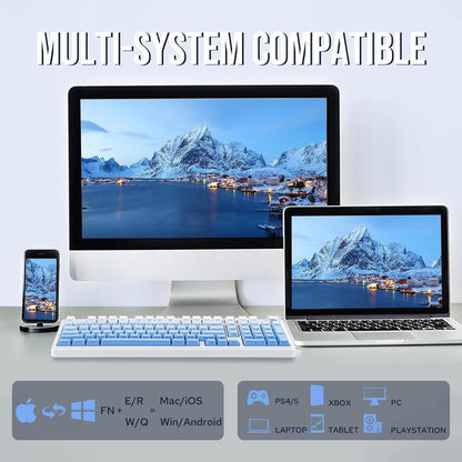 Aula F99 PRO 96% Mechanical Keyboard, Bt5.0/Usb-C/2.4Ghz Wireless Gaming Keyboard, Knob, RGB Backlits for Win/Mac, Hot Swappable Gasket Custom Keyboard with 8000Mah Battery