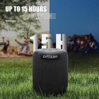 【Ortizan】Ipx7 Waterproof, 24W Stereo, HD Noise Reduction Wireless Stereo Pairing, 30H Play Time (Black)X10