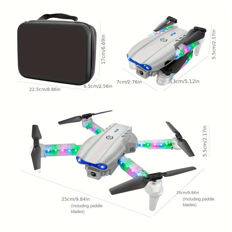 Professional Foldable Drone with App Control, FPV Real-Time Video, RC Quad-Axis Toy Aircraft - Automatic Hovering, 360-Degree Rotation - Suitable for Adult Beginners Toy Gift + 2 Batteries in 2025