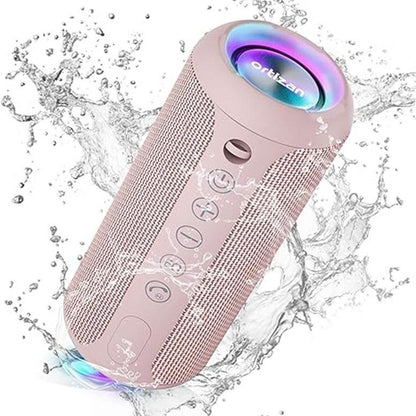 【Ortizan】Ipx7 Waterproof, 24W Stereo, HD Noise Reduction Wireless Stereo Pairing, 30H Play Time (Black)X10