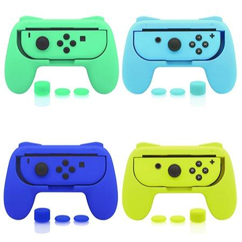 FASTSNAIL Wear-Resistant Grip Controller for Nintendo Switch Joycon & OLED Model with 12 Rubber Thumb Grip Caps. Controller Series