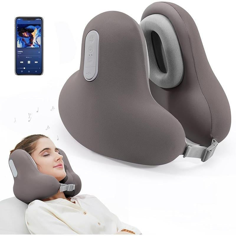 Wireless Headphone Neck Pillow, USB Rechargeable Noise Cancelling Headphone with Memory Foam Design, Headphone for Home, Office, Travel, Audio
