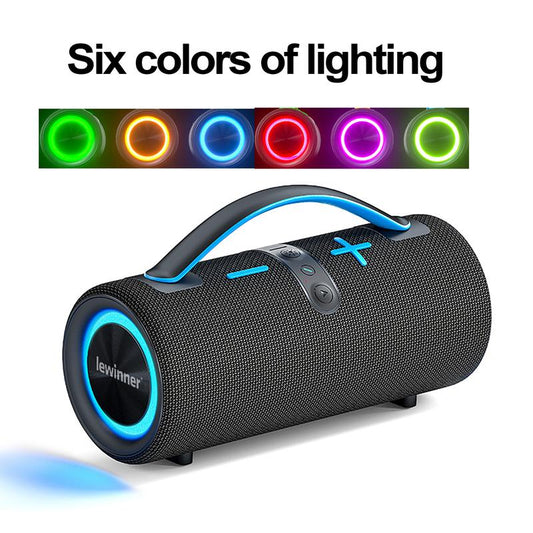 Lewinner Portable Wireless Speaker Outdoor Wireless Speakers with 60W Loud Stereo Sound,20Hours Playtime for Home/Outdoor/Party/Sonic Speaker Smartphone