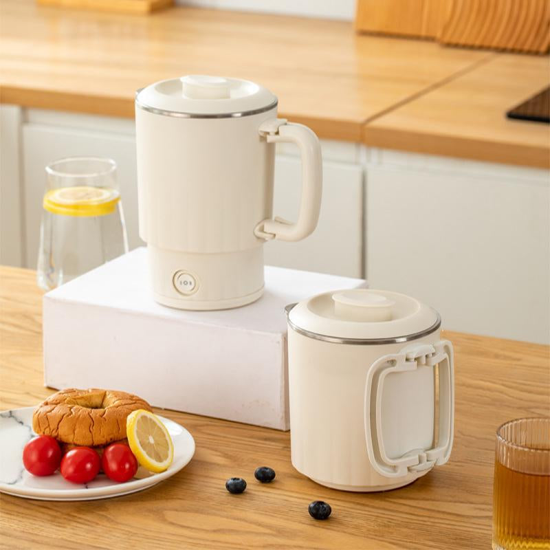Portable Electric Kettle, Foldable Water Heatermultifunction Stainless Steel Water Boiler,Household Kitchen Appliances for Home &Travel, Gifts for Mum