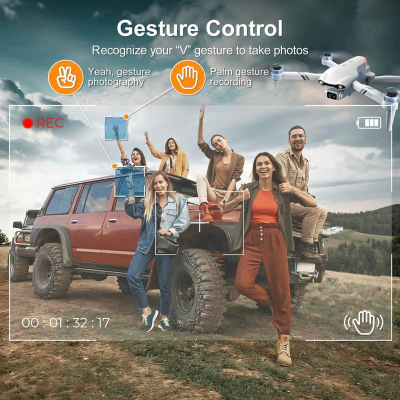 -F10 Foldable Drone with Camera for Adults/Kids Foldable RC Quadcopter Drone with 1080P HD Camera Wifi FPV Live Video, Altitude Hold, One Key Take Off/Landing, 3D Flip, APP Control, Beginner