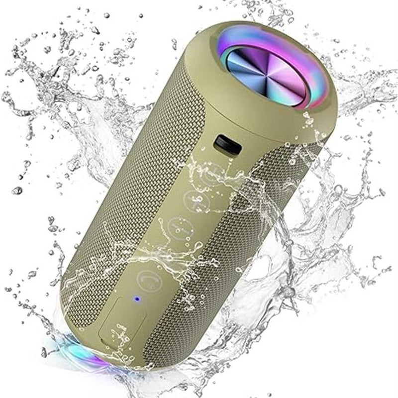 【Ortizan】Ipx7 Waterproof, 24W Stereo, HD Noise Reduction Wireless Stereo Pairing, 30H Play Time (Black)X10