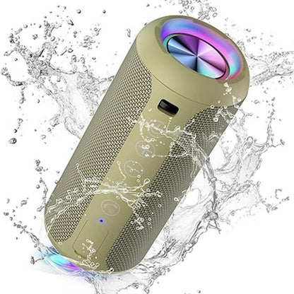 【Ortizan】Ipx7 Waterproof, 24W Stereo, HD Noise Reduction Wireless Stereo Pairing, 30H Play Time (Black)X10