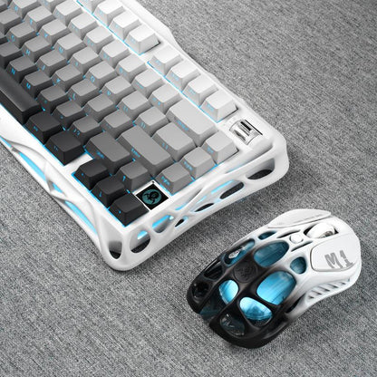 Gravastar Mercury K1 75% Wireless Mechanical Gaming Keyboard - Aluminum Alloy Exoskeleton, Gasket - Mounted, Hot - Swap Sockets, Linear Switches