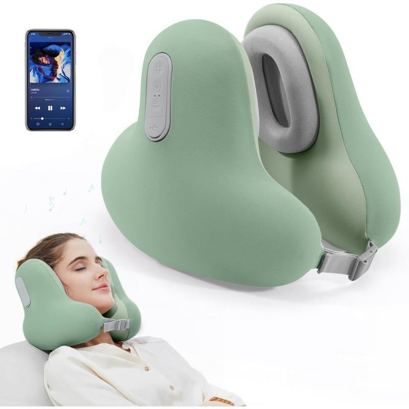 Wireless Headphone Neck Pillow, USB Rechargeable Noise Cancelling Headphone with Memory Foam Design, Headphone for Home, Office, Travel, Audio
