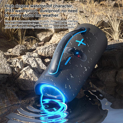 Lewinner Portable Wireless Speaker Outdoor Wireless Speakers with 60W Loud Stereo Sound,20Hours Playtime for Home/Outdoor/Party/Sonic Speaker Smartphone