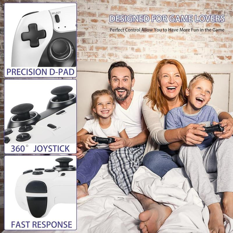 Elevate Your Gaming: 4K Retro Stick with 15 Emulators, 20,000+ Games & 2.4G Wireless Controllers - Plug & Play!