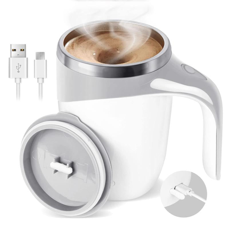 Automatic Self Stirring Cup, Portable Magnetic Stirring Coffee Mug, Rechargeable Electric Self Mixing Mug, Suitable for Coffee Powder Milk Tea