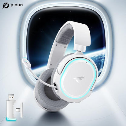 Picun G2 Gaming Headset Version 5.3, 7.1 Surround Sound, 5Ms Low Latency ENC Microphone for PC PS4 PS5 for PC Laptop