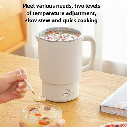 Portable Electric Kettle, Foldable Water Heatermultifunction Stainless Steel Water Boiler,Household Kitchen Appliances for Home &Travel, Gifts for Mum