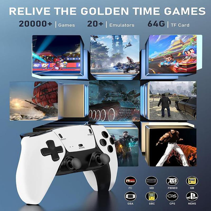 Ntaanoo 2025 New Video Gamepad Console, 2.4G Dual Wireless Game Controller, Support 4K Game Graphics, over 21,000 Classic Retro Games, Best Christmas Gift for Boys!
