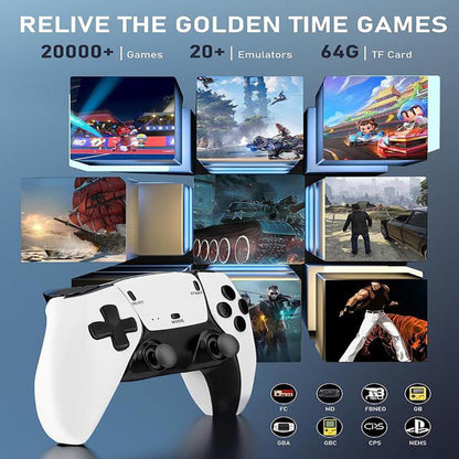 Ntaanoo 2025 New Video Gamepad Console, 2.4G Dual Wireless Game Controller, Support 4K Game Graphics, over 21,000 Classic Retro Games, Best Christmas Gift for Boys!
