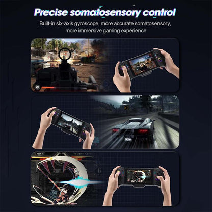 Wired Game Controller, BINBOK Switch Controller for Switch/Switch OLED with Handheld Grip RGB Double Motor Vibration Built-In 6-Axis Gyro Joystick