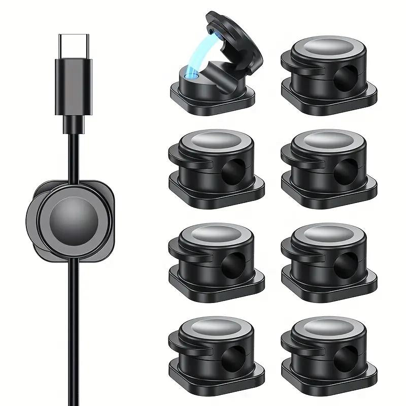 Self-Adhesive Cable Management Clips, Wire Organizer for Desk & Wall, Cord Holder for Charging Cables, Power Cords, Home & Office Use Gift